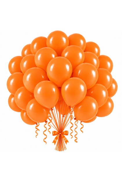 Set 25 Baloane Latex Portocalii 26 cm, Decor Petrecere, Aniversare, Evenimente, Rezistente