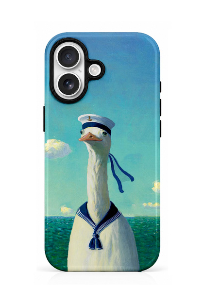 iPhone 17 Compatible - Sailor Duck, Double Layer Cover, Glossy Surface Protective Case