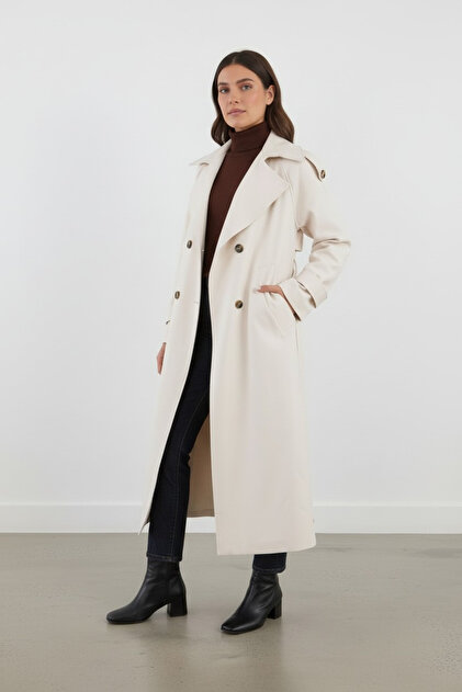 Apoletli Oversize Trençkot
