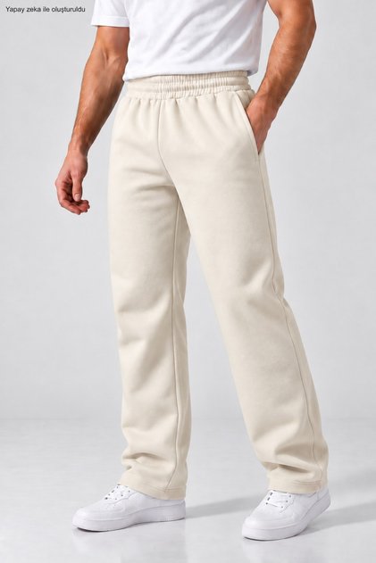 Men's Loose Fit Sweatpants Streetwear Wide Leg Straight Leg Knitted Bottoms