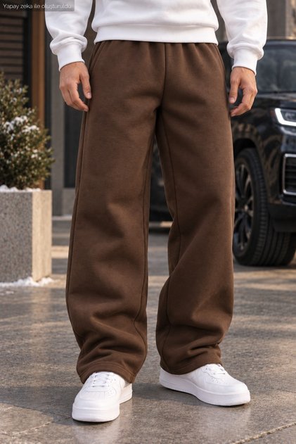 Men's Loose Fit Sweatpants Relaxed Fit Two Thread Sports Pants