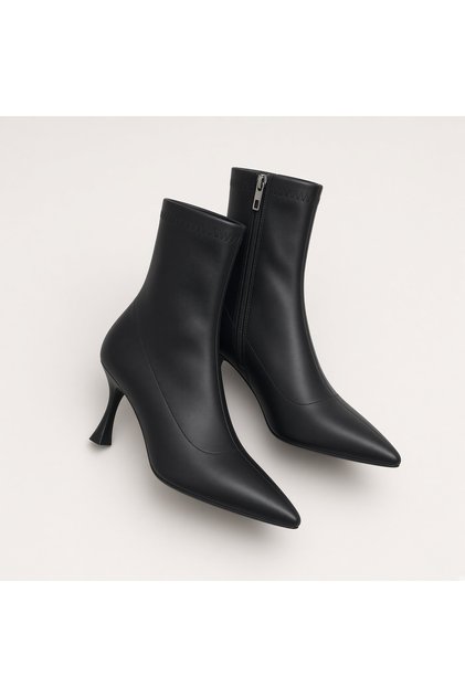 Women's Thin Heeled Soft Leather Boots