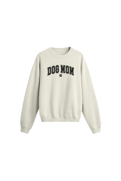Dog Mom Printed Oversize Sweatshirt