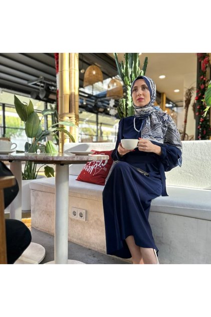 Leydi Kol Düğmeli ( Lacivert )