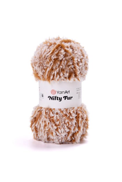 Nifty Fur Plush Fur Textured Thick Knitting Yarn 100% Polyester 100 Gr 80 m - 1 Piece-8414