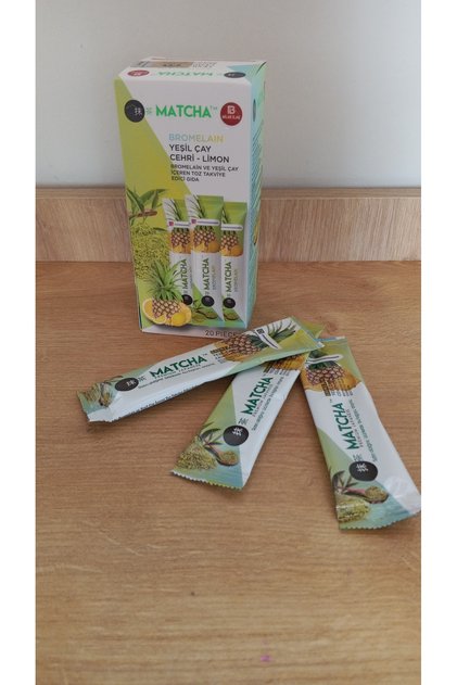 Bromelain yeşil çay matcha