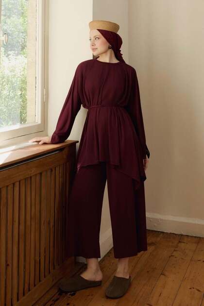 İmge Sandy Casual Suit Burgundy