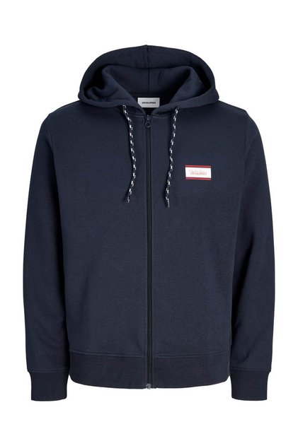Jjbuster Zıp Hood Bts Fermuarlı Lacivert Erkek Sweatshirt 12298627