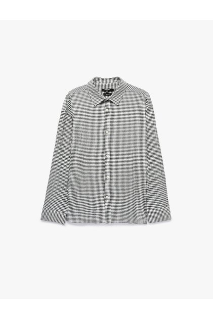 Comfortable Fit Plaid Classic Collar Long Sleeve Shirt