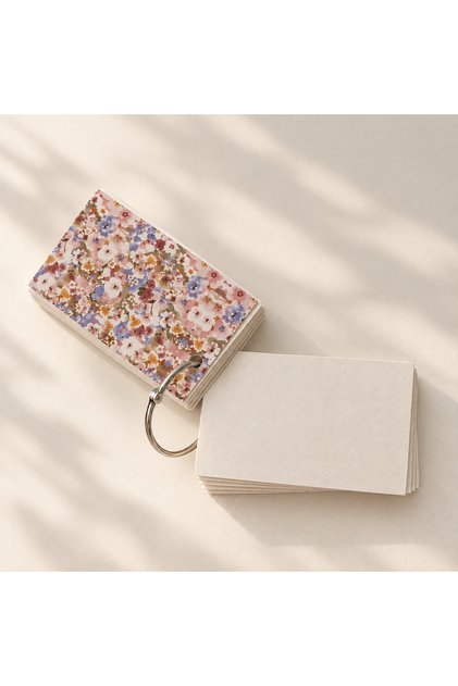 Single Ring Cardboard Cover Unlined 60-Sheet Notebook