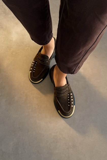 Marcus Khaki Genuine Leather Loafer