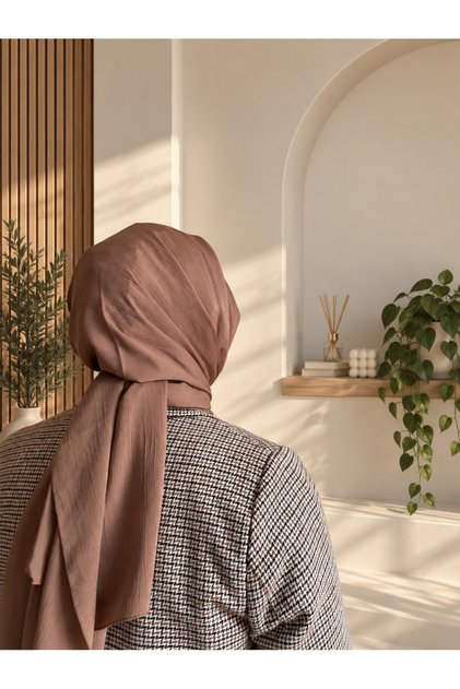 Krinkıl Medine İpeği Şal Vizon Şal
