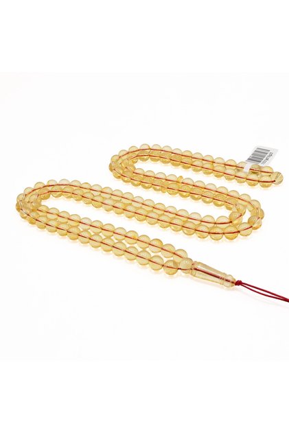 Kaliningrad Amber Rosary Prayer Beads – 125 Beads, 6.5mm Round Tasbih, 20.5g
