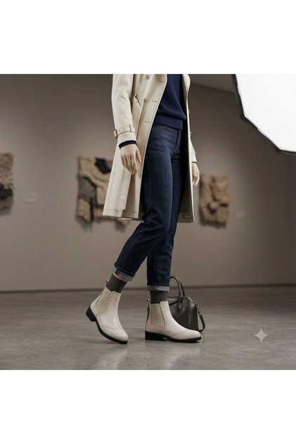 Shade Genuine Leather Oxford Boots 48443