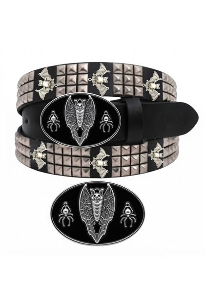 Gothic Punk Rock Grunge Metallica Emo Style Bat Detailed