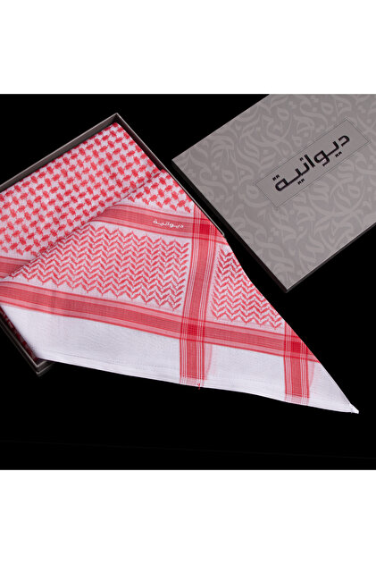Red Shemagh for Men, Deyani Style.