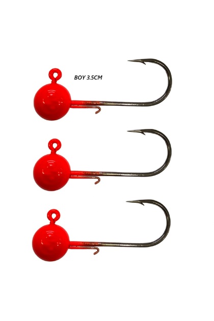 UV Jig Head No:1/0 7,5gr. 3'lu Paket Zoka İğne