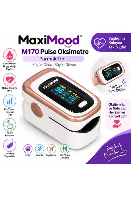 M170 Pulse Oksimetre Parmak Tipi Oksijen Satürasyon Cihazı