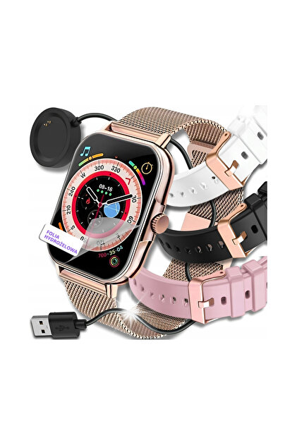 SMARTWATCH CEAS DE DAMĂ MENIU APELURI ECG RITM CARDIAC CEAS INTELIGENT 4 BRĂȚARE