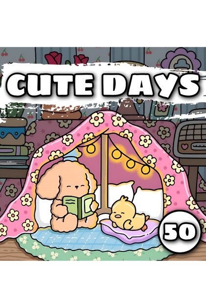 Carte de colorat - 50 de ilustratii - Cute Days