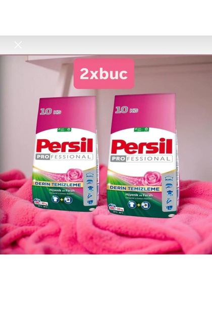 2XBUC Detergent pudră 10 kg Trandafir (66 spălări)