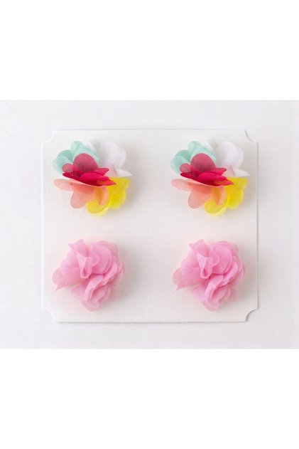 Hairless Baby Hair Clips - 4 Pieces Frida Model Flower