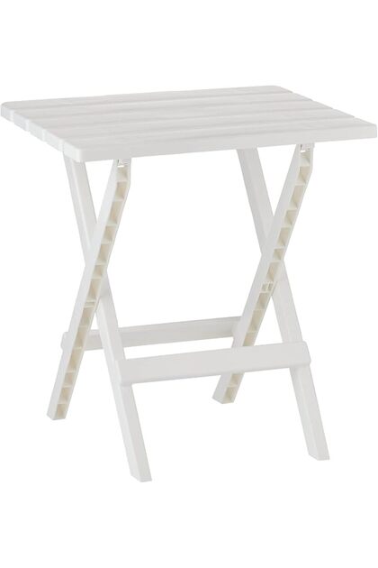 Portable Camping Folding Table, White, IFOFXX080WH