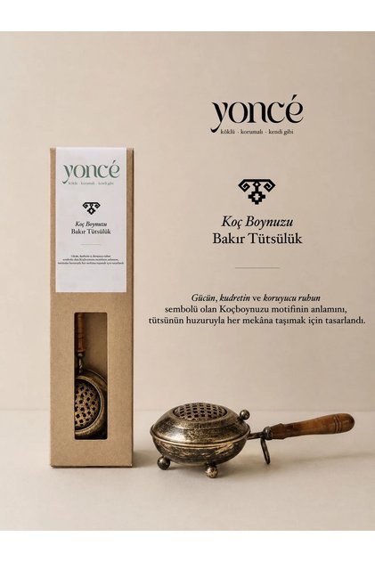Yoncé Koç Boynuzu Bakır Tütsülük