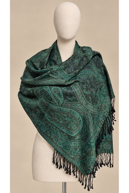 Kadın Etnik Desen Pashmina Omuz Ve Baş Şalı
