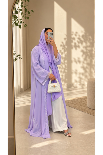 Lilac abaya