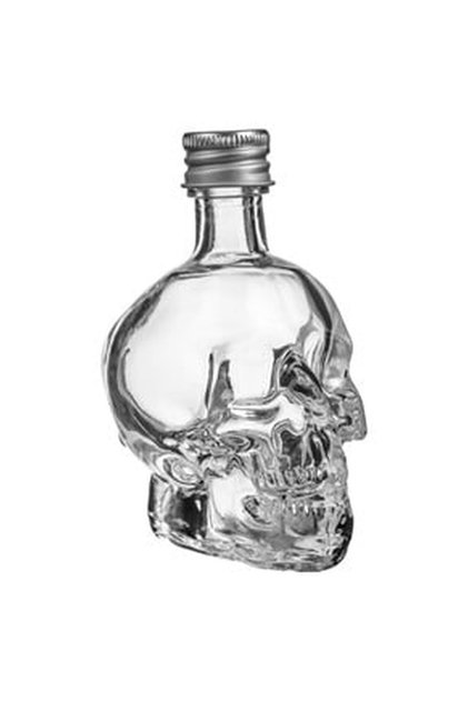 Sticla in Forma de Craniu cu Capac Metalic 50ml