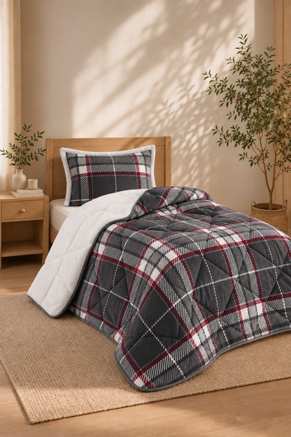 Merinos Single Comforter Quilt Set | 160X240 cm | Soft Textured, Plump and Comfortable