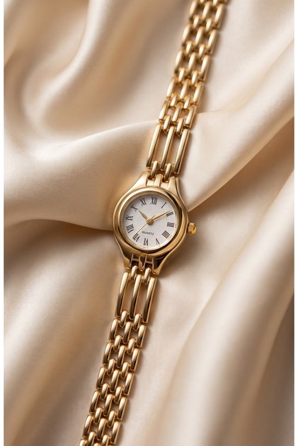 Women's Steel Watch Minimal Gold Color Roman Numeral Vintage Old Money Luxury Elegant Classic Stylish Women's Wristwatch | Limited Edition 2027
