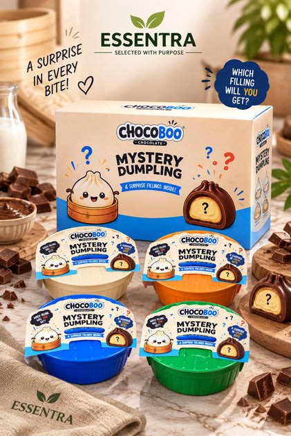 Mystery Dumpling Sürpriz Dolgulu Çikolata – 1 Adet – Renk ve Aroma Sürpriz ChocoBoo Surprise Filled Chocolate – 1 Piece – Random Color & Flavor