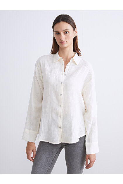 Textured Muslin Women's Shirt