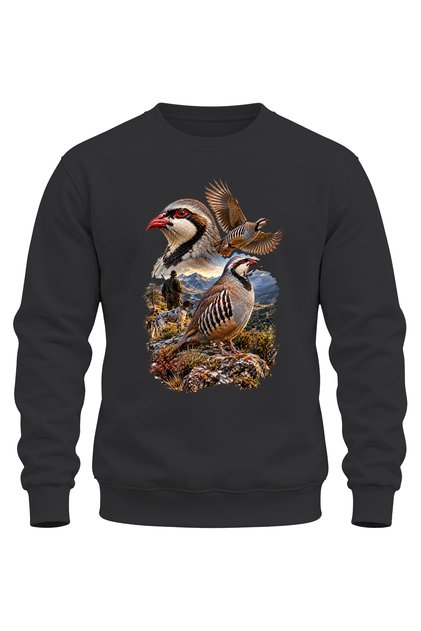 Hunting Themed Hunter and Hunting Dog Printed Sweatshirt – Hunting Outdoor Design