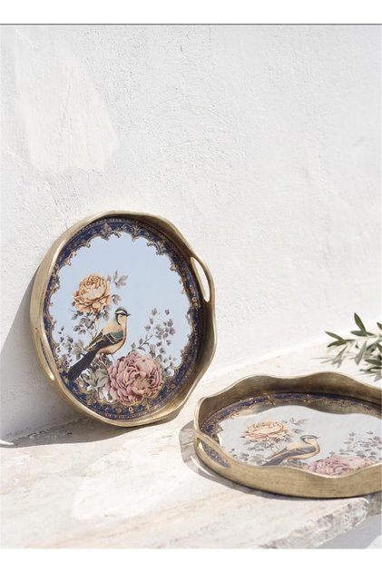 Joly Set of 2 Decorative Wooden Trays