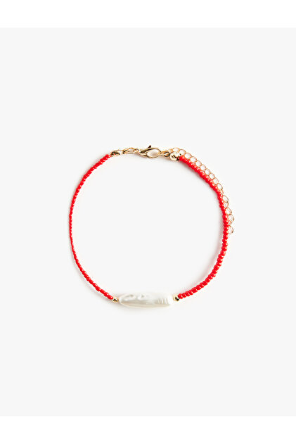 Pearl Detailed Beaded Bracelet