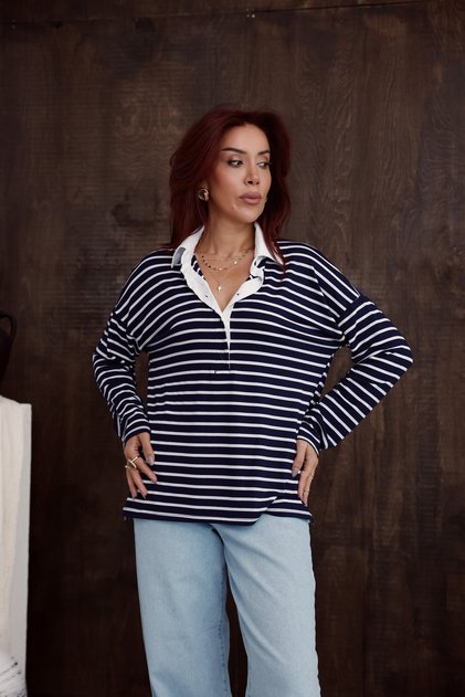 POLO YAKA MODAL BLÜZ