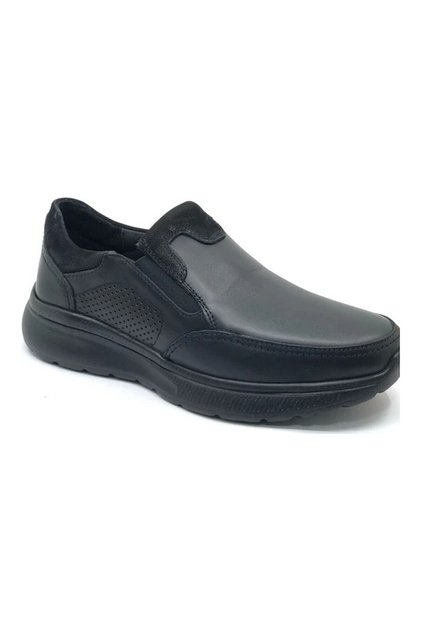 Forex Anatomic Men's Black Leather Slip-On Anatomical Shoes