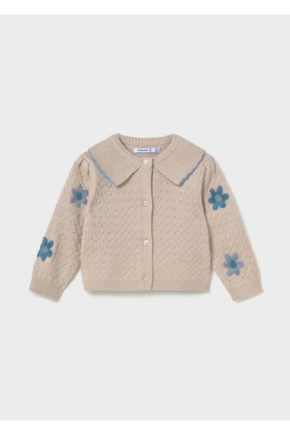 Baby Girl Knitted Cardigan Cream 2306