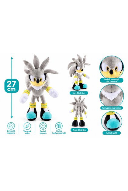 Sonic Boom Arkadaşları Silver Peluş Oyuncak