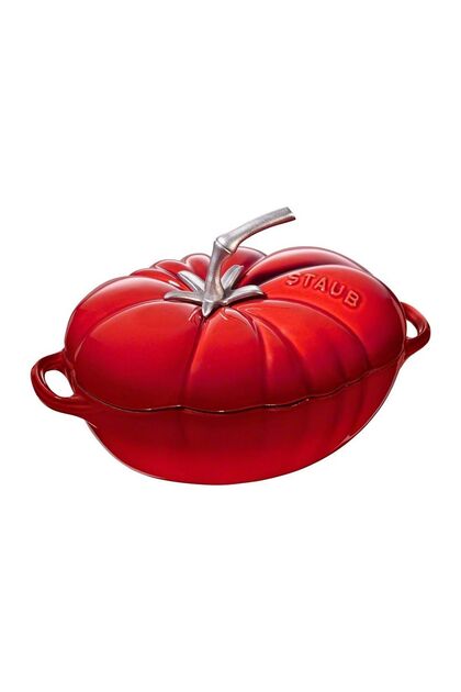 Tomato-shaped Cocotte cooking pot, cast iron, 25 cm/2,9L, Cherry -