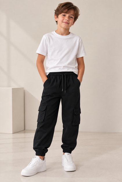08Ugly Duck 08-14 Years Flexi Pants - Black