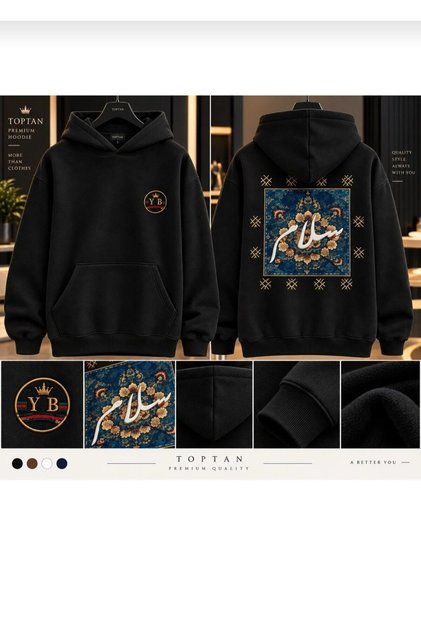 Men's Printed Oversize Sweatshirt – High-Quality Fabric Hooded Hoodie