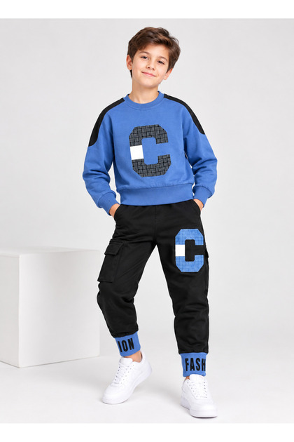 Fashion 2-Strap Boys' Style Tracksuit Set