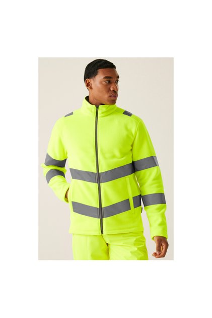 Jachetă reflectorizanta fleece pentru barbati, 280 g/m², anti-scămoșare, Clasa 3, - RETRF648