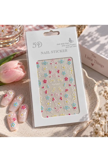 Tırnak Sticker Protez Tırnak Kalıcı Oje Süsleme, Nail Art Sticker
