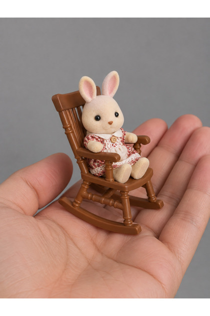 1:12 Ölçek Sallanan Koltuk Minyatür Maket Diorama Dollhouse Eşya Aksesuar Dekorasyon