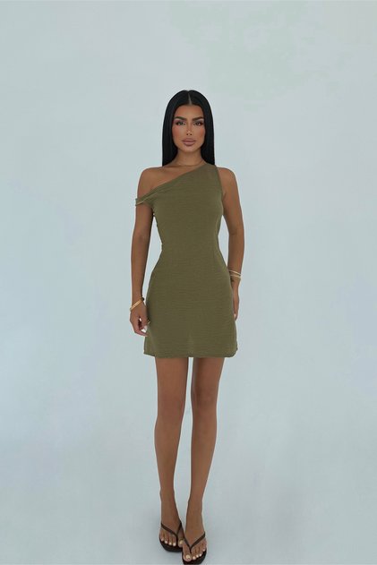 Haki Briola Mini Elbise